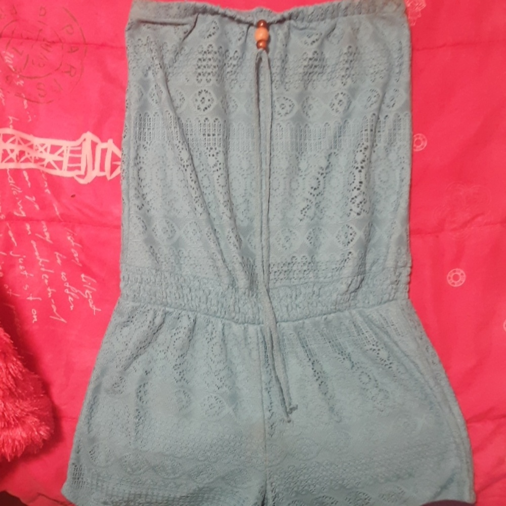 A royal blue romper and a two piece